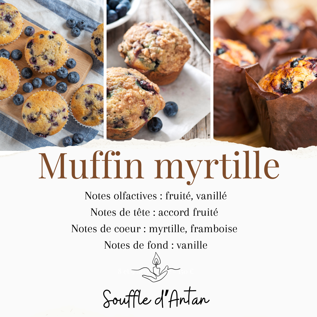 Bougie muffin myrtille 150g