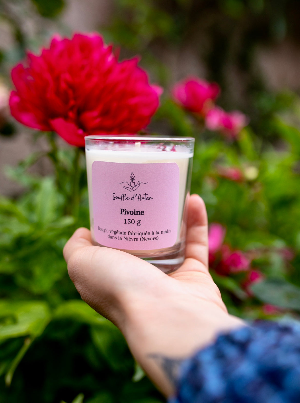 Bougie pivoine 150g