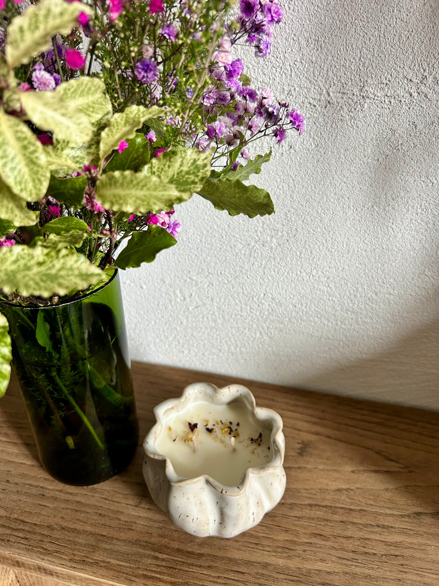 Bougie céramique - 180g - pivoine