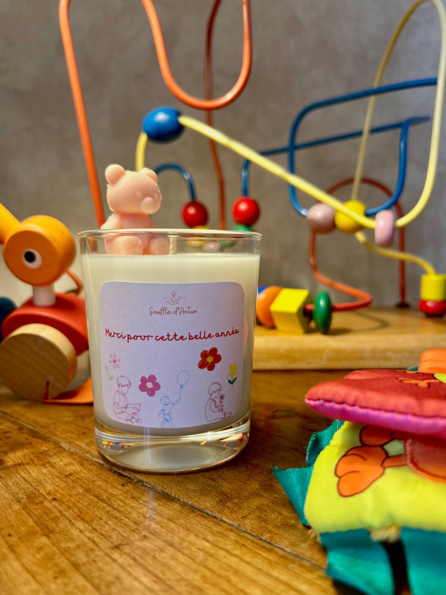 Bougie « merci pour cette belle année »