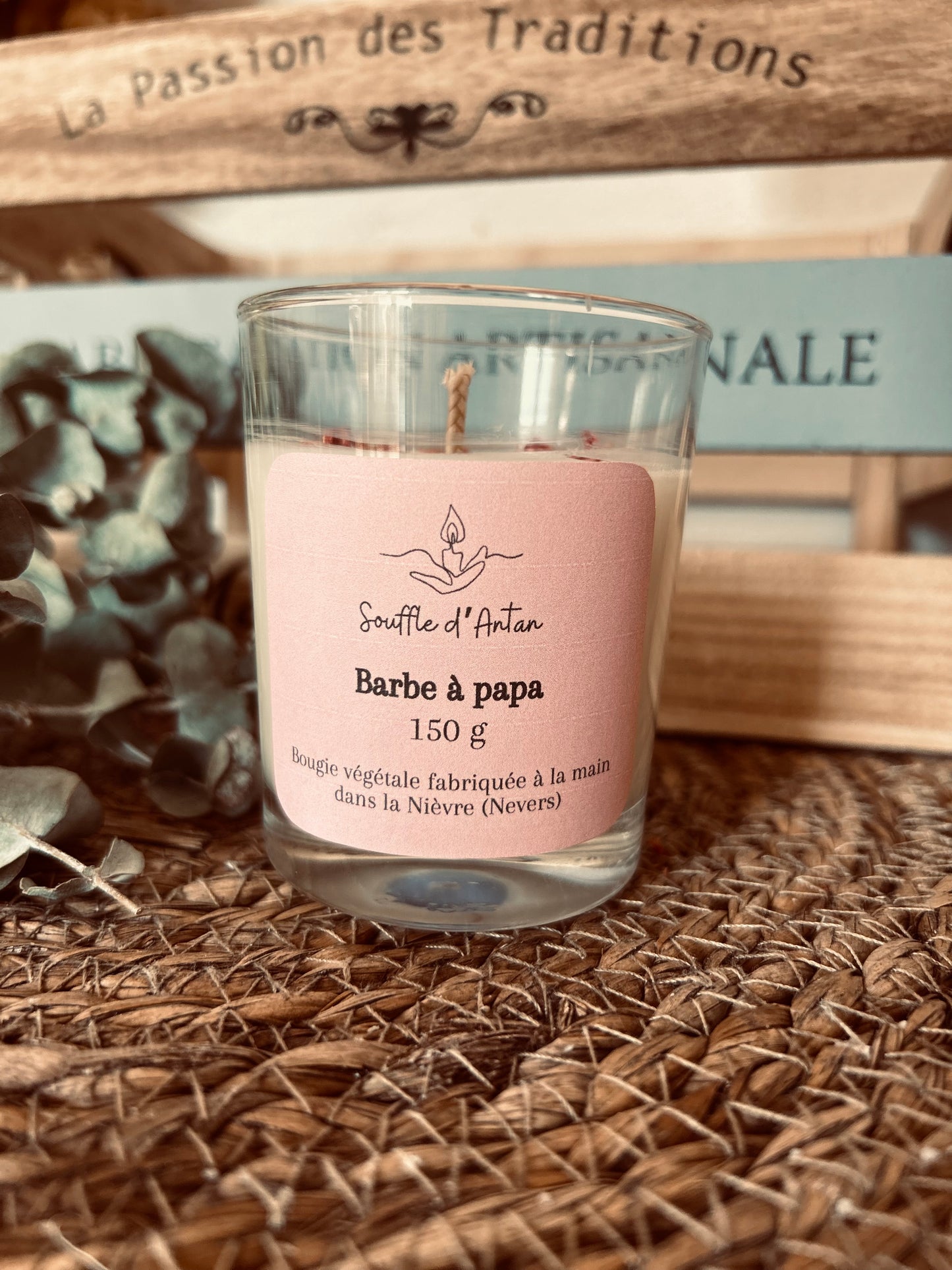 Bougie barbe à papa 150g