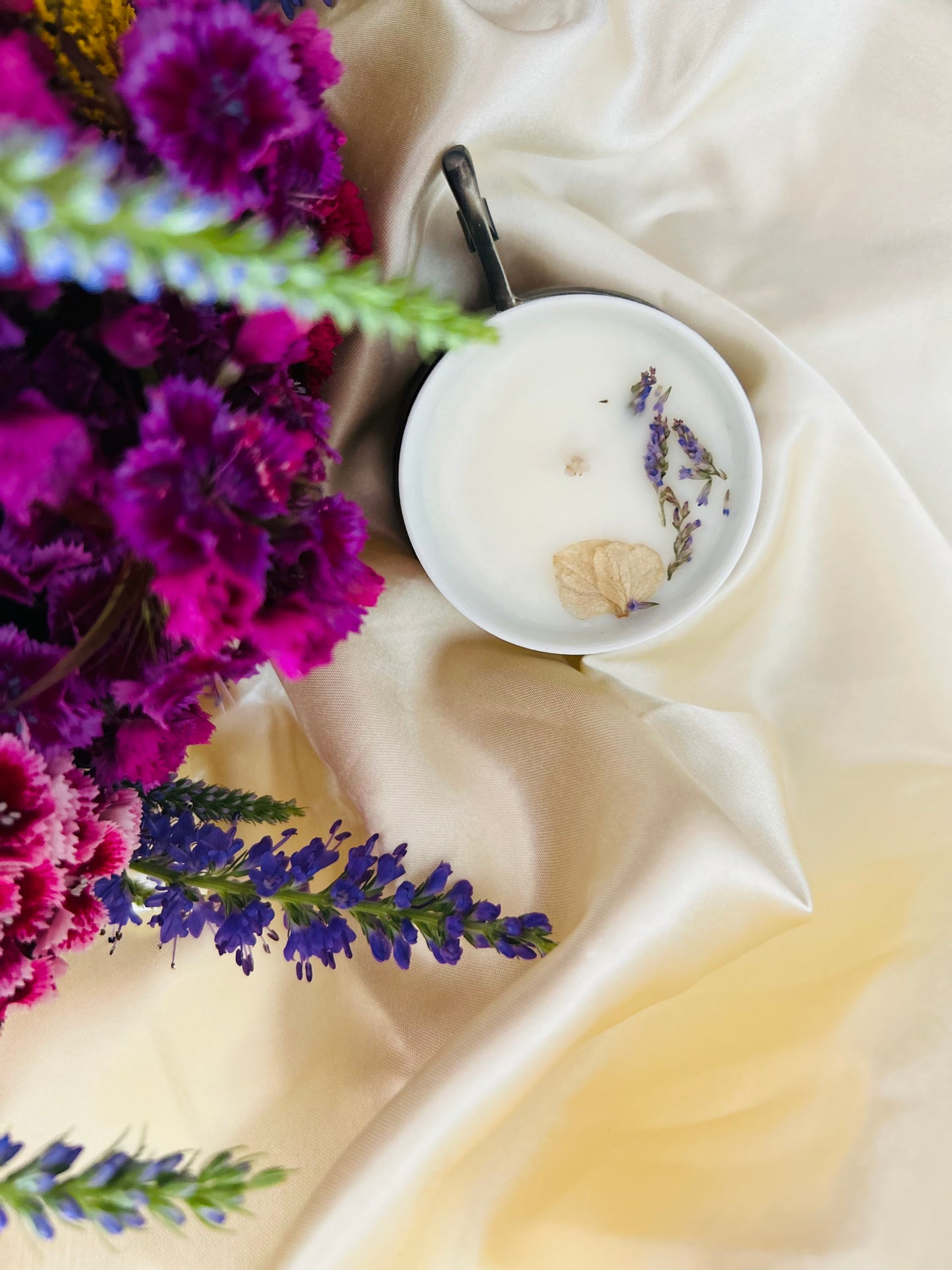 Bougie unique parfum fleur de coton
