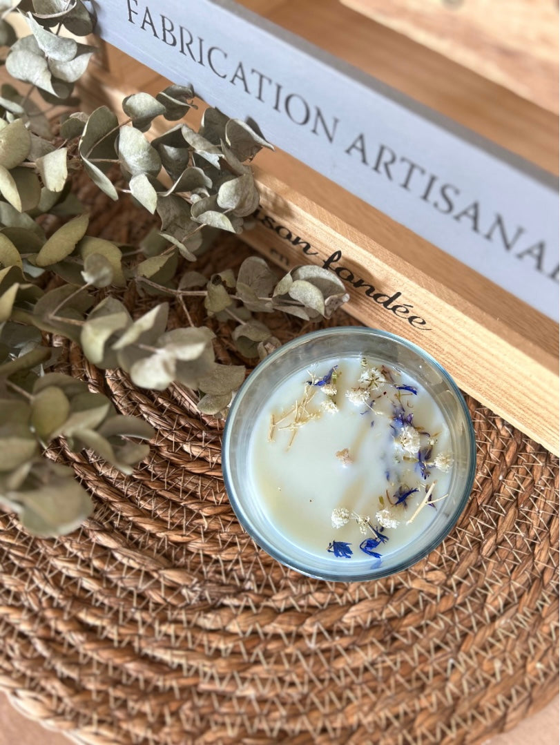 Bougie fleur de coton 150g