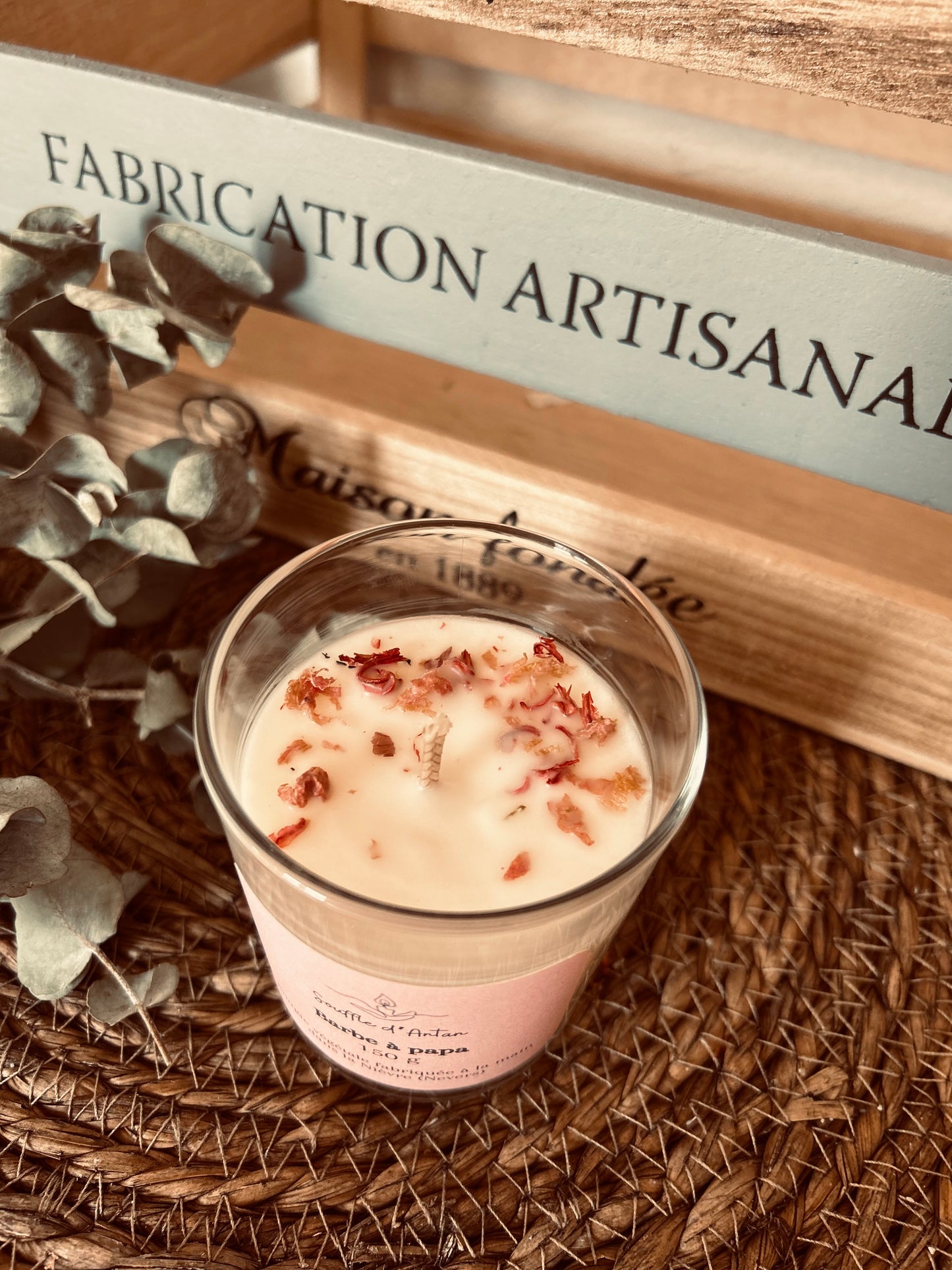 Bougie barbe à papa 150g