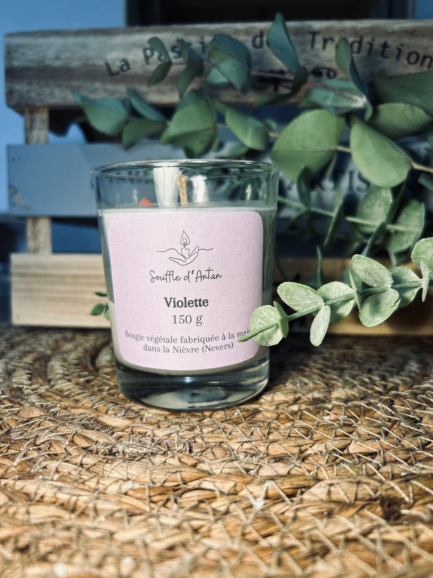 Bougie violette 150g