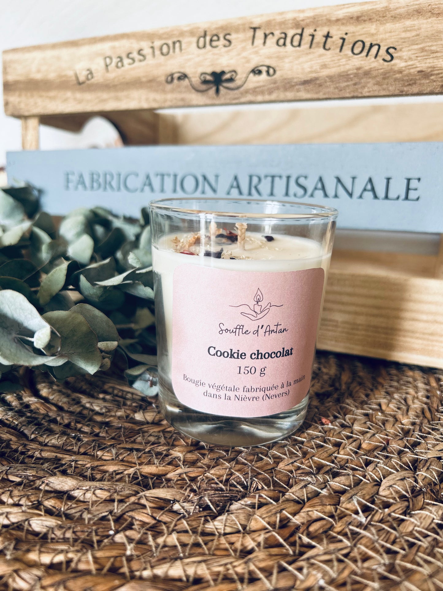 Bougie cookie chocolat 150g
