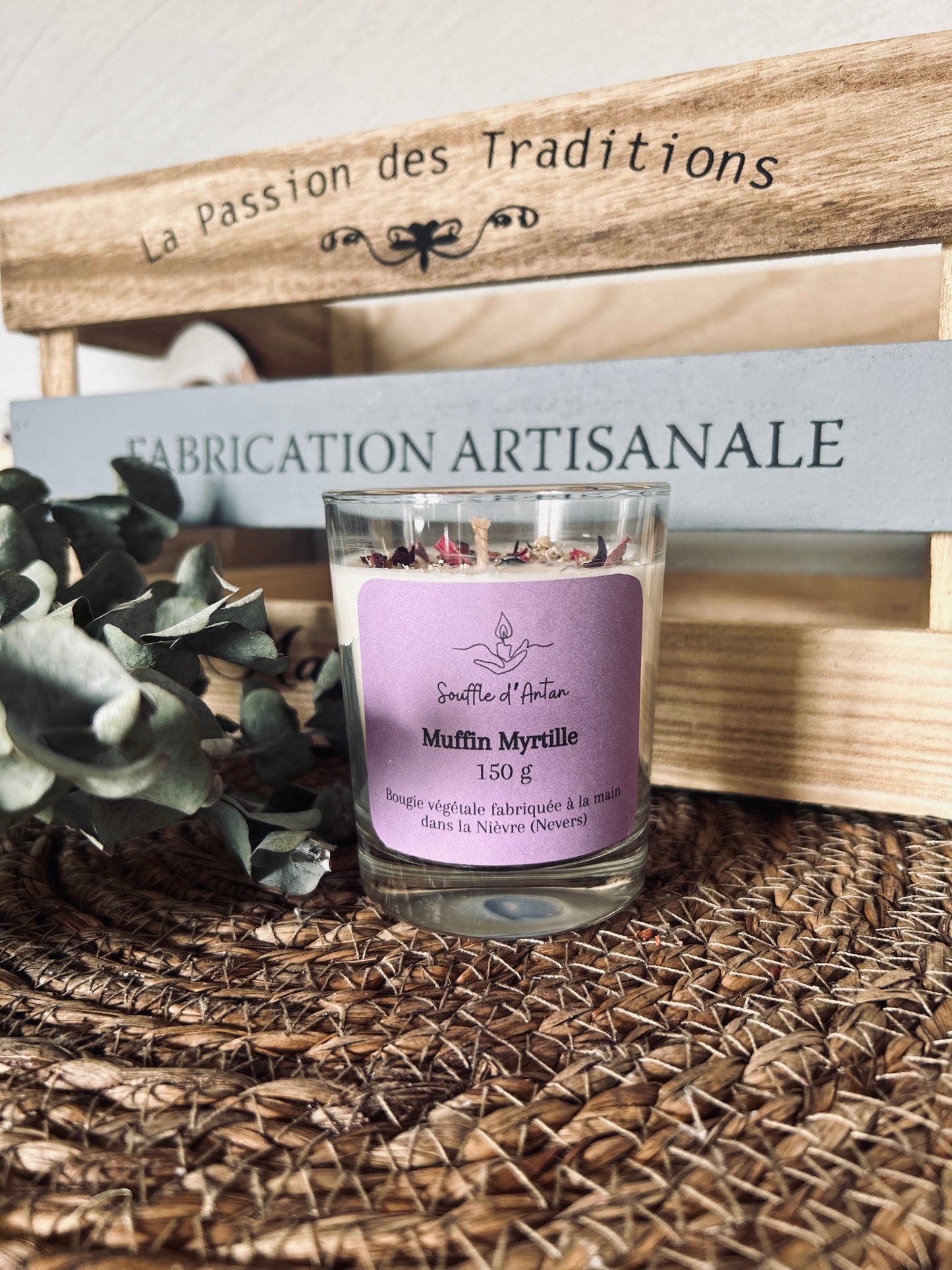 Bougie muffin myrtille 150g