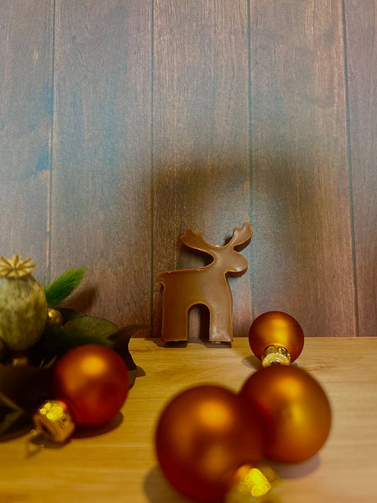 Fondant Renne en cire d'olivier - Esprit enchanté de Noël