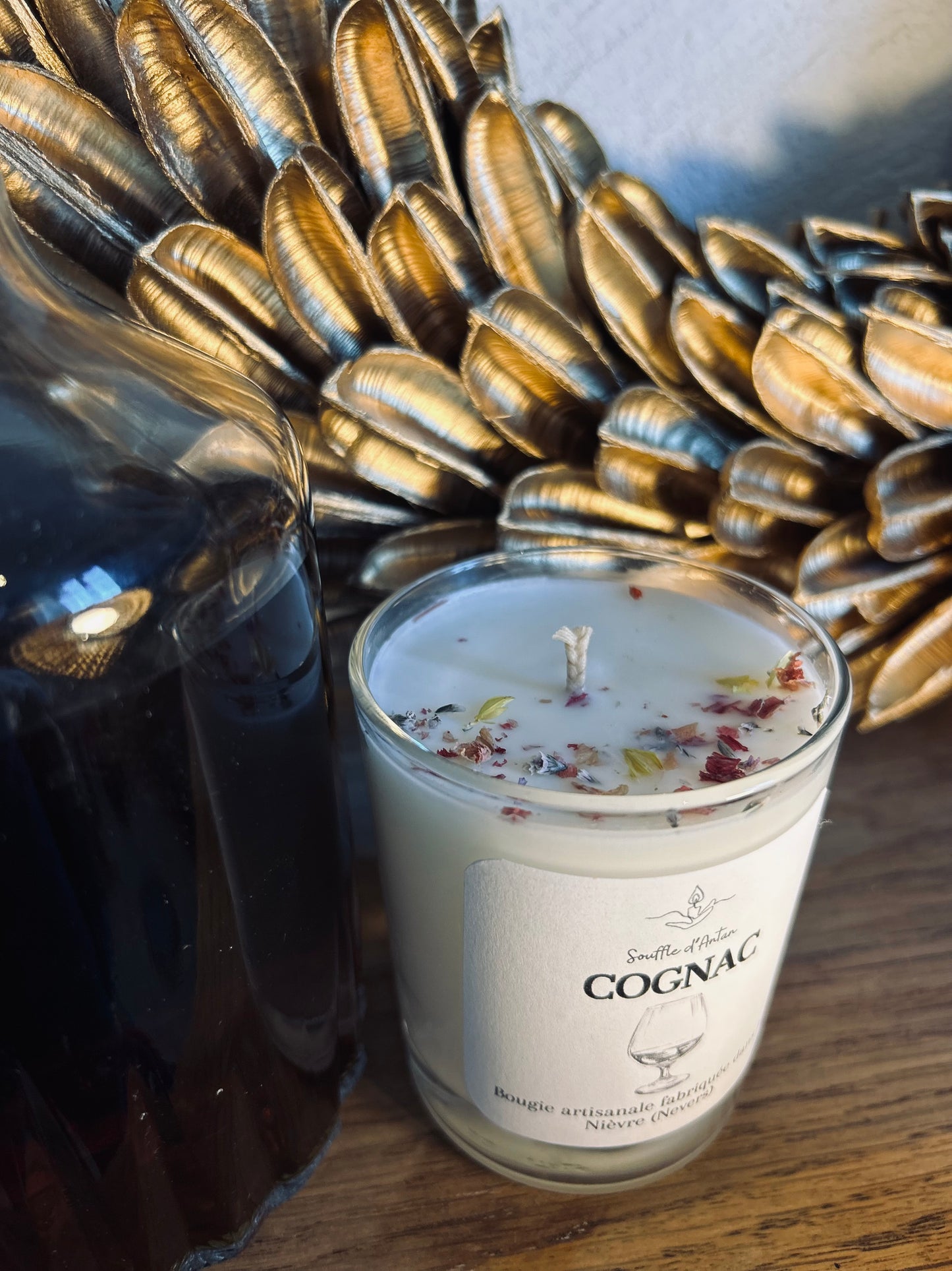 Bougie cognac 150g