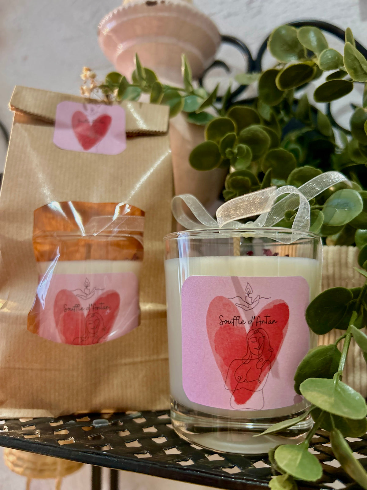 Bougie octobre rose