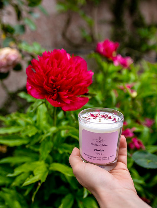 Bougie pivoine 150g