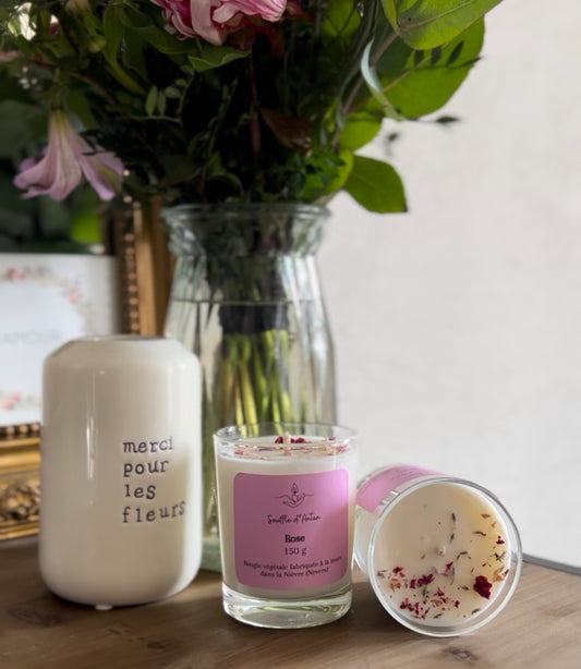 Bougie rose  150g