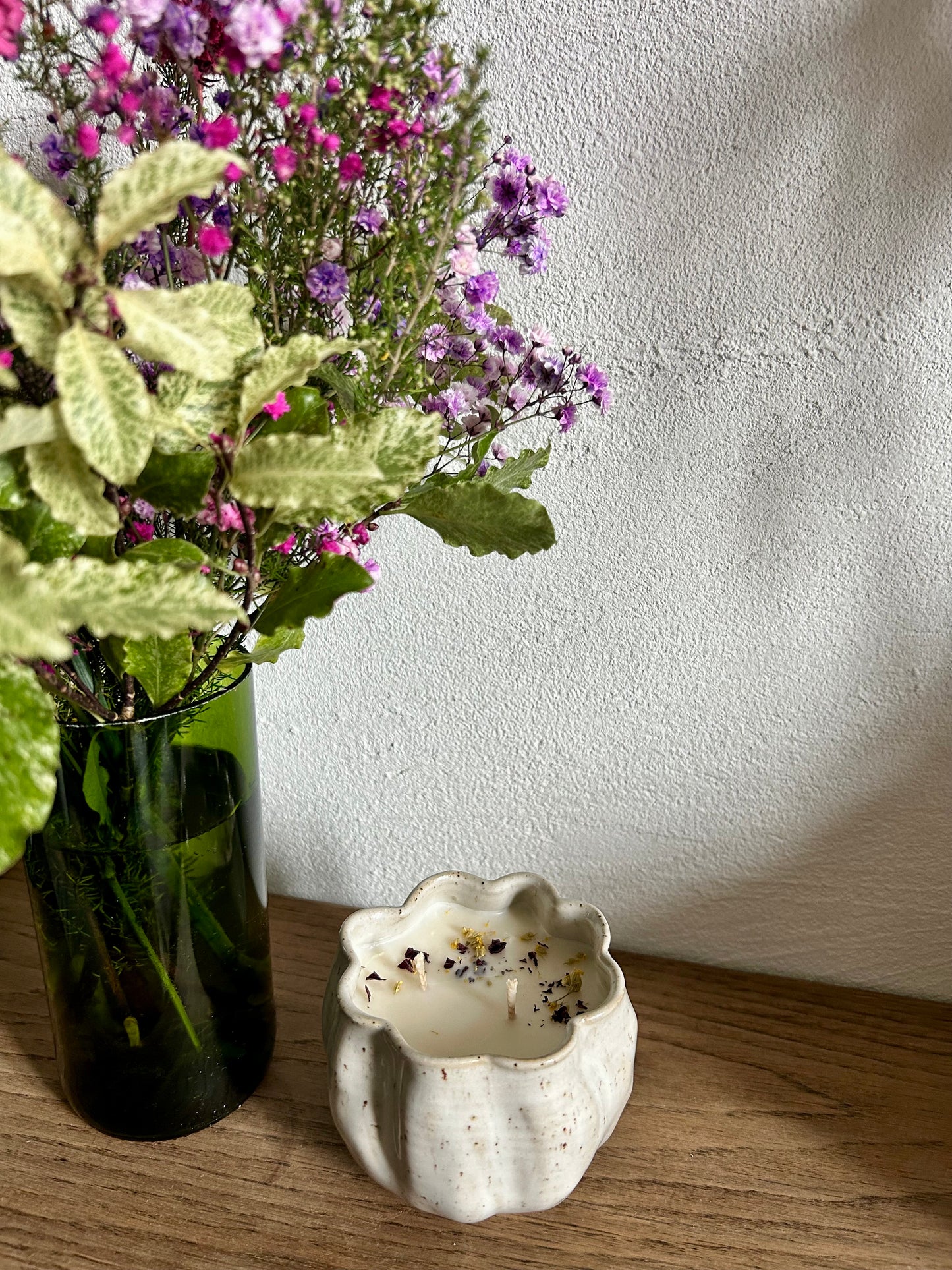 Bougie céramique - 280g - fleur de coton