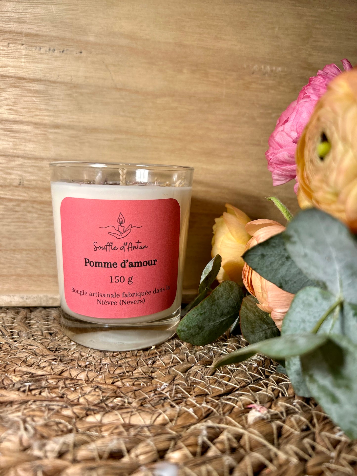 Bougie pomme d’amour 150g